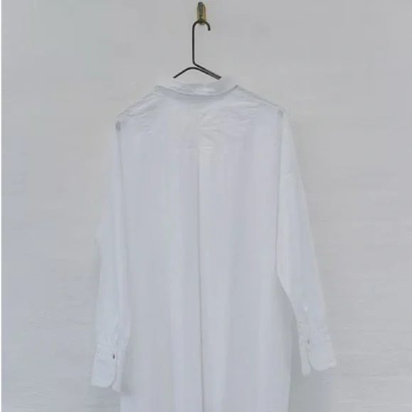 Hannoh Wessel Designer White Button-Up Shirt - Picture 11 of 11
